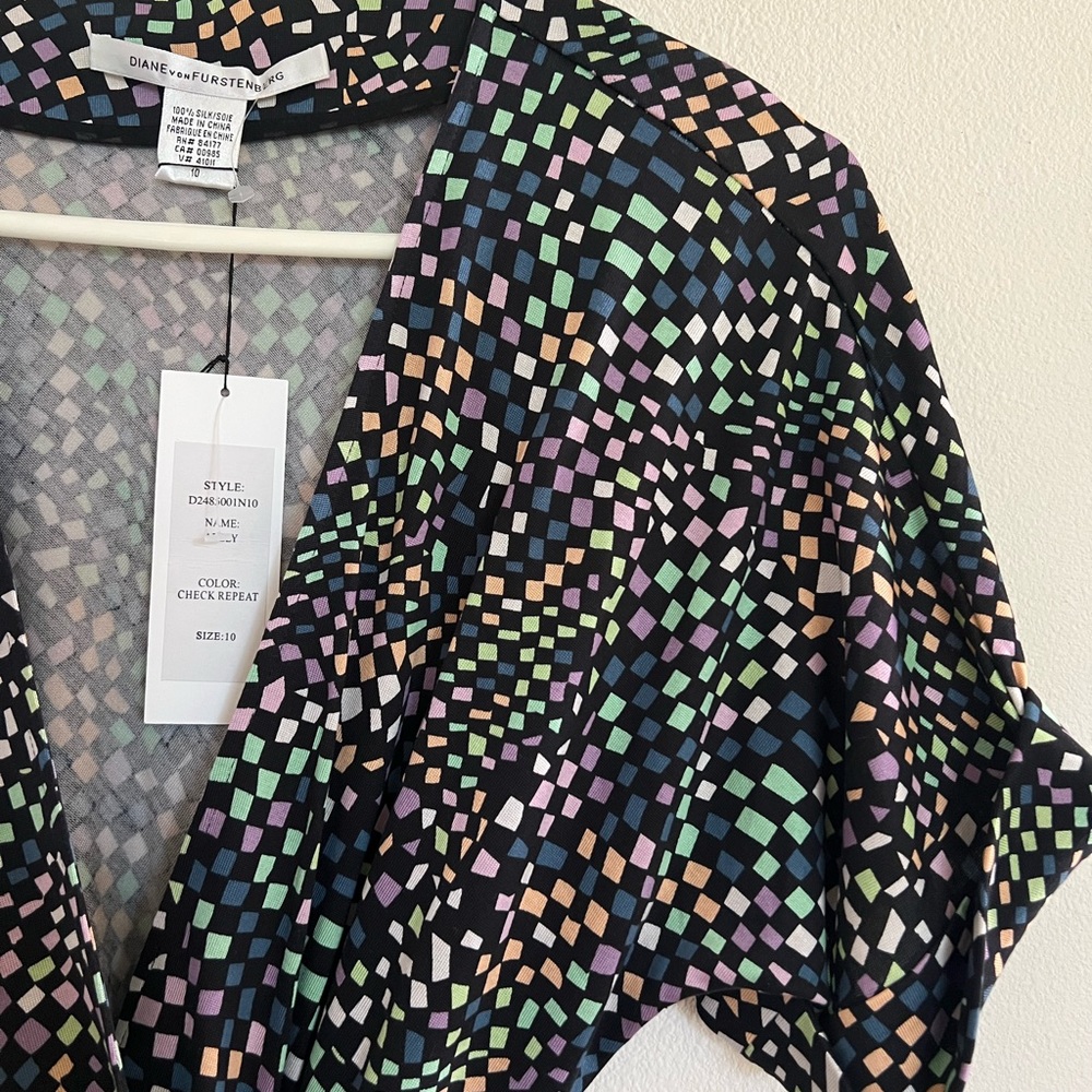 DVF 100% Silk Jersey Wrap Dress